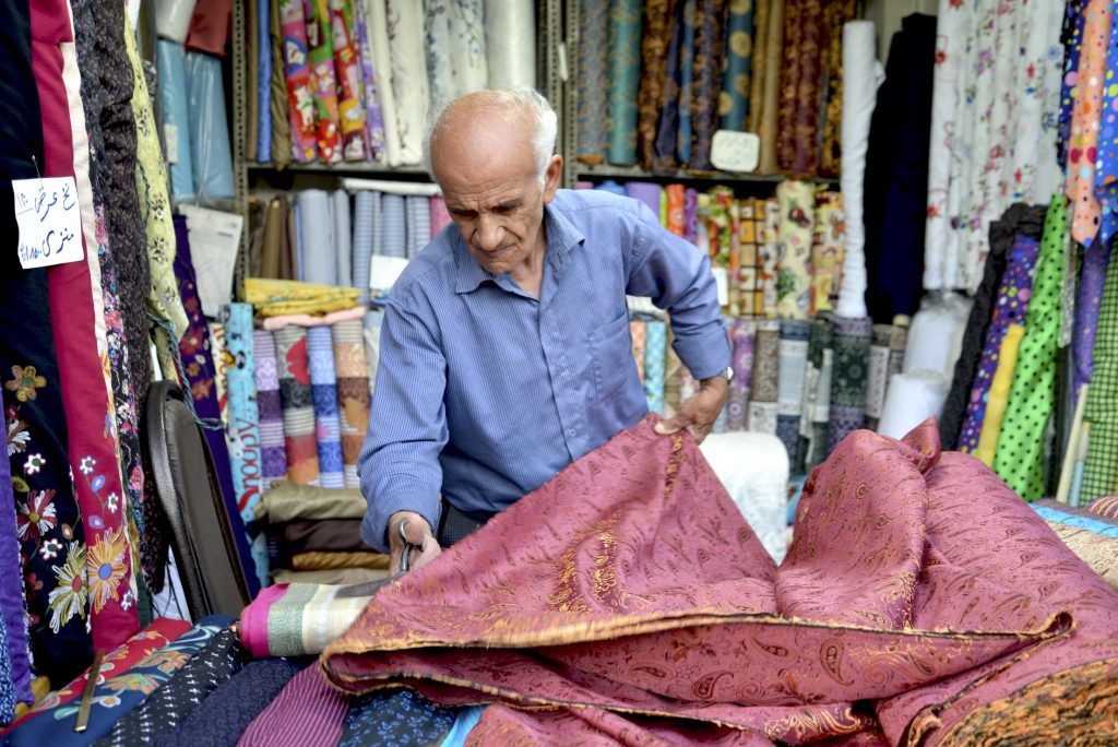 El vendedor de telas. Shiraz